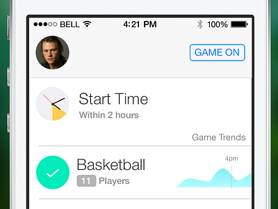 Game On Matchmaking app ios7 network social sports