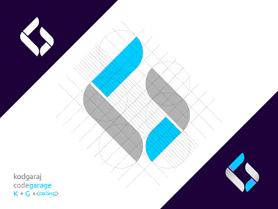 kodgaraj | Monogram Logo branding design draw identity logo monogram rebrand redesign