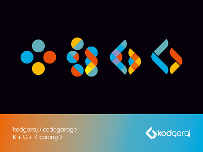 kodgaraj / Monogram Logo branding coder coding colors design developer draw identity illustration kodgaraj logo manual monogram rebrand redesign ui