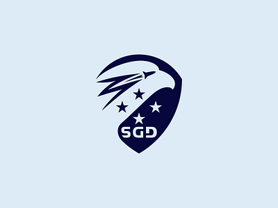 Strike Group Defender branding design draw eagle hawk identity logo matrix monogram naval navy rebrand redesign rocket sgd strike strike group defender