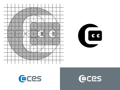 ces Logo branding ces design identity it logo technology type typeface ui