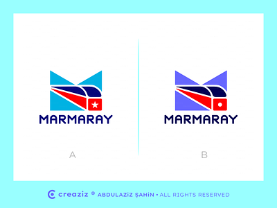 Marmaray Logo Redesign Concept branding creaziz design identity istanbul logo marmaray metro rail railline railway rebrand redesign
