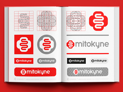 mitokyne Logo Visual Identity biotech branding creaziz design grid identity logo logo design mitokyne rebrand redesign ui visual identity