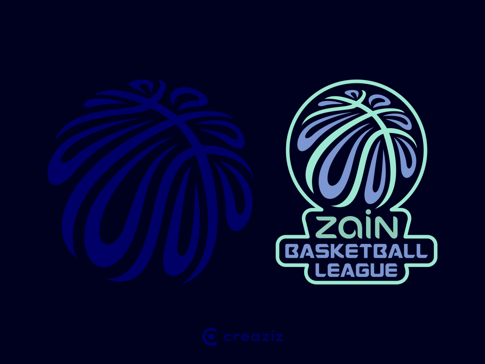 Zain Basketball League Logo by creaziz on Dribbble