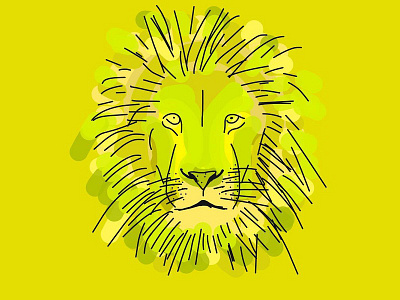 Lion adobe adobedraw animal childbook illustration ipad kidsbook lion
