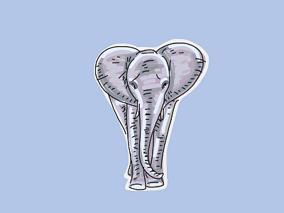 Elephant adobe adobedraw animal book draw elephant illustration ipad kids sketch