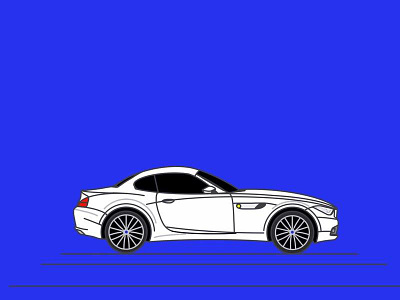 BMW Z4 adobedraw bmw car draw illustration ipad line z4