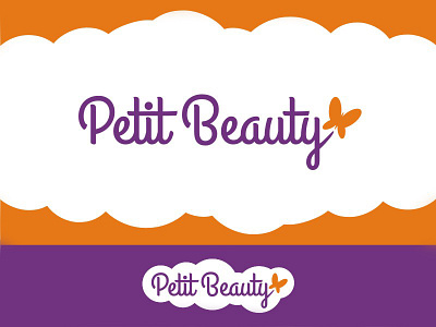 PetitBeauty brand branding butterfly fashion identity kid logo petite wear