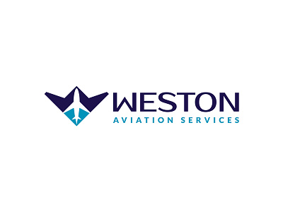 Weston Aviation Services aviation branding fly identity logo plane services w weston