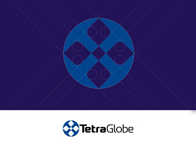 TetraGlobe branding globe icon identity logo tetra tetraglobe
