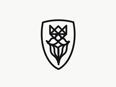 King design drawing king logo shield sketch viking