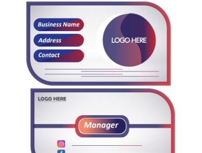 Modern Business card branding business card design