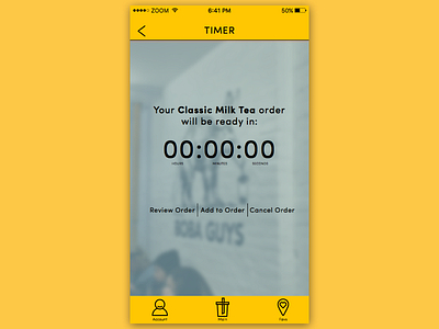 DailyUI #014: Countdown Timer bubble tea countdown timer dailyui