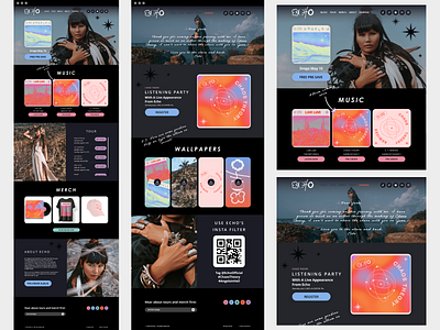 Echo Website ui design ux design ux research