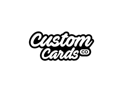 Custom Cards Co black cards custom design freelancer gift logo white