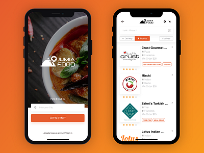 Jumia Food Redesign iphonex jumia minimal redesign ui ux