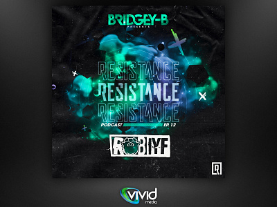 Bridgey-B Resistance Podcast Artwork branding design graphic design logo