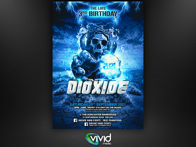 Dioxide Events Flyer Artwork design flyer graphic design print