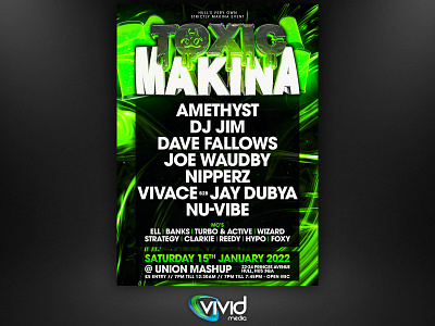 Toxic Makina Flyer