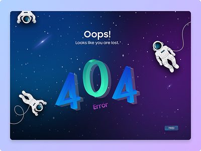 404 Error Page design graphic design icon illustration typography ui ux vector