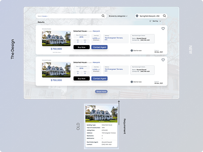 Real Estate WebPage - UI Design