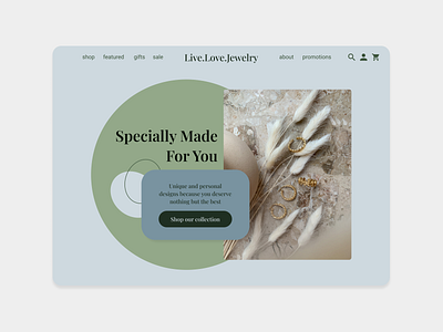 DailyUI 003 Landing Page 003 dailyui dailyui 003 design home page jewelry landing page ui ui design ux web design