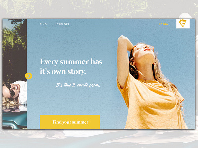 Ryanair - Summer Story concept holiday interface summer sun unsplash web design