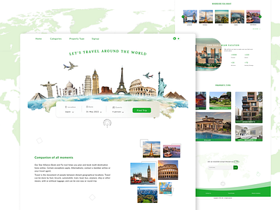 Traveling design figma ui user interface