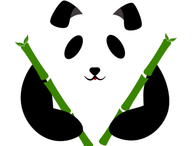 Panda logo graphic design logo