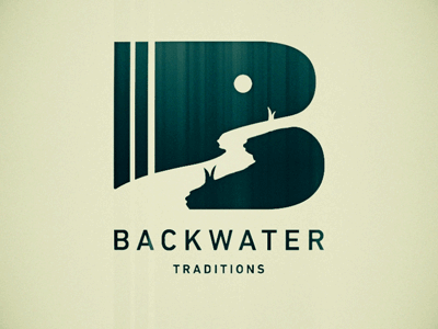 Backwater ae branding contrast gif identity logo portfolio tradition water