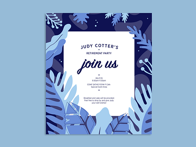 Invitation blue design illustraion invitation vector