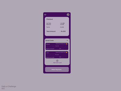 Payment Check Out Gateway dailyui design ui ux