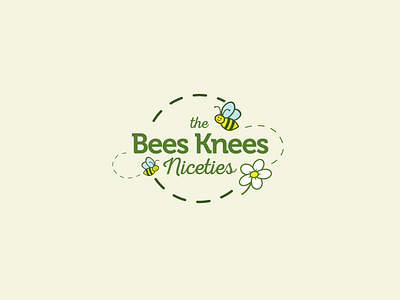 The Bees Knees Niceties, client logo animals bee brand branding cute design friendly graphic design honey icon illustration logo vector