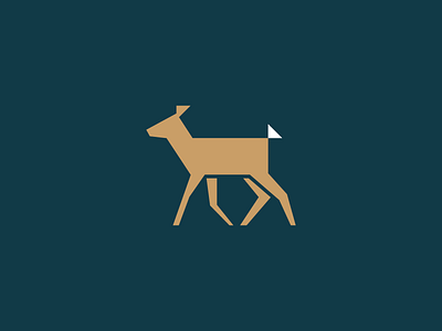 Deer animal brand branding deer design graphic design icon illustration logo simple vector