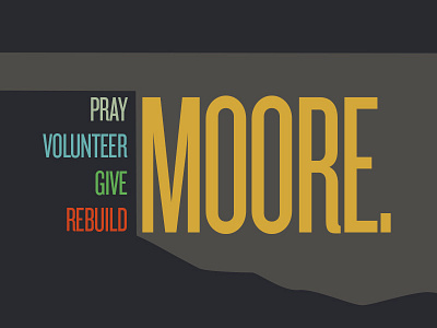 A little design shout out to Moore, OK community donate give hope moore rebuild