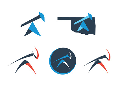 Abstract pumpjacks(in progress) badge branding concepting identity logo mark
