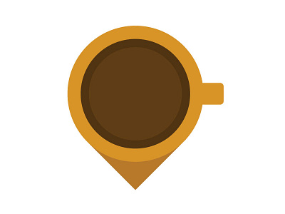 Coffee Finder app brand coffee icon map mark