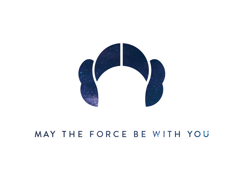 RIP Carrie Fisher mark illustration rip carriefisher