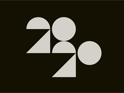 New Year, Same Geometric Randomness 2020 clean geo geometric logotype mark newyears simple type vector