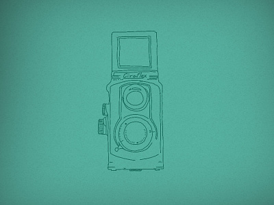 Twin Lens Sketch camera sketch vintage