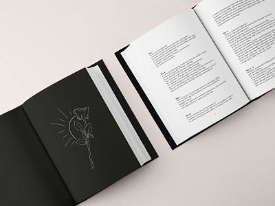 The pages of our story - Libro bianco e nero book brand identity branding design designer illustration illustrazioni libro romantic story