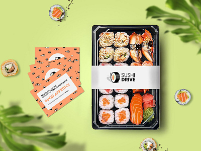Sushi Drive - Packaging brand identity branding design designer food illustration logo packaging sushi sushi drive sushi pack