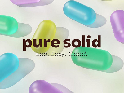 Pure Solid - Logo brand identity branding design designer graphic design illustration logo soap solid shampoo solid soap