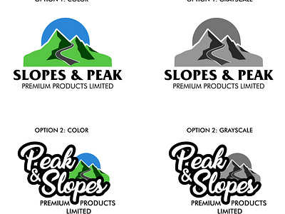 Logo Variations: Slopes & Peak