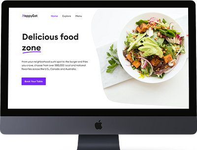 Restaurant Landing Page app branding design food graphic design landing page restaurant typography ui ux web design