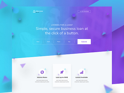 Auto, House, Business Loan by zainulabidin on Dribbble