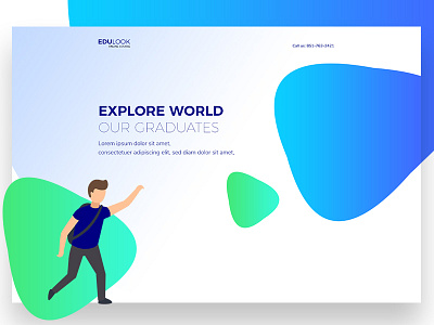 Education Landing Page career creative designer education job landing page mobileapp seeker uiux