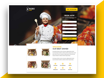 Chef Landing Page chef clean creative designs growth interface jobs landingpage minimal remotely workhome