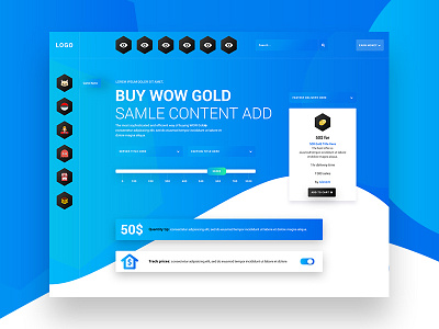 Buy Wow Gold Ecommerce Page chef clean creative designs growth interface jobs landingpage minimal remotely workhome