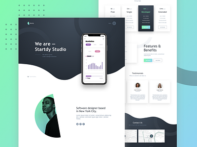 Creative Landing Page | Create Studio